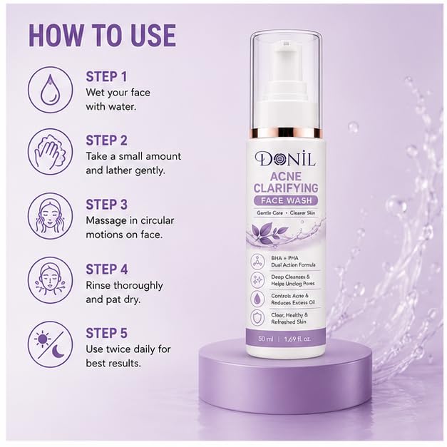 Donil Acne Clarifying Face Wash with BHA + PHA