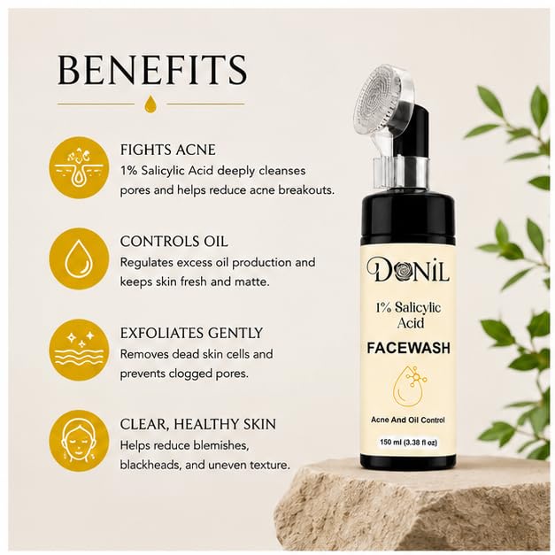 DONIL 1% Salicylic Acid Face Wash (150ml)