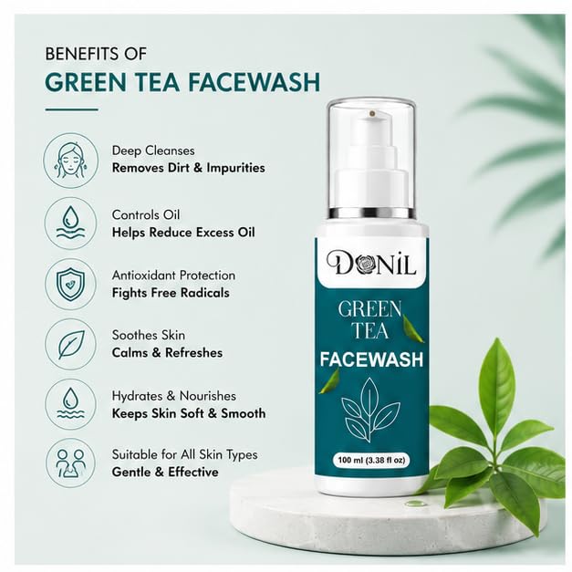 DONIL Green Tea Face Wash (100ml)