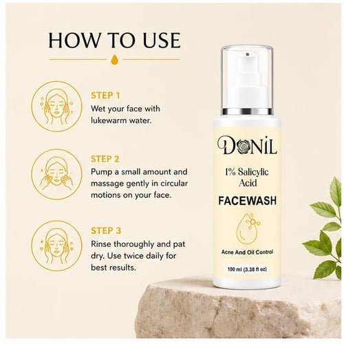 DONIL 1% Salicylic Acid Face Wash (100ml)