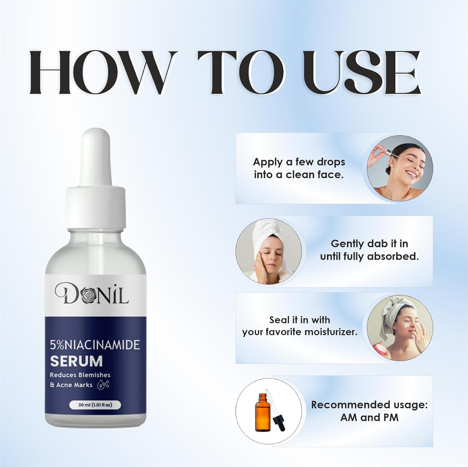 Donil 5% Niacinamide Serum for Face